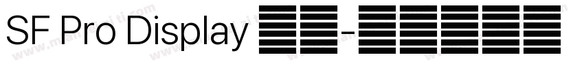 SF Pro Display 粗体字体转换